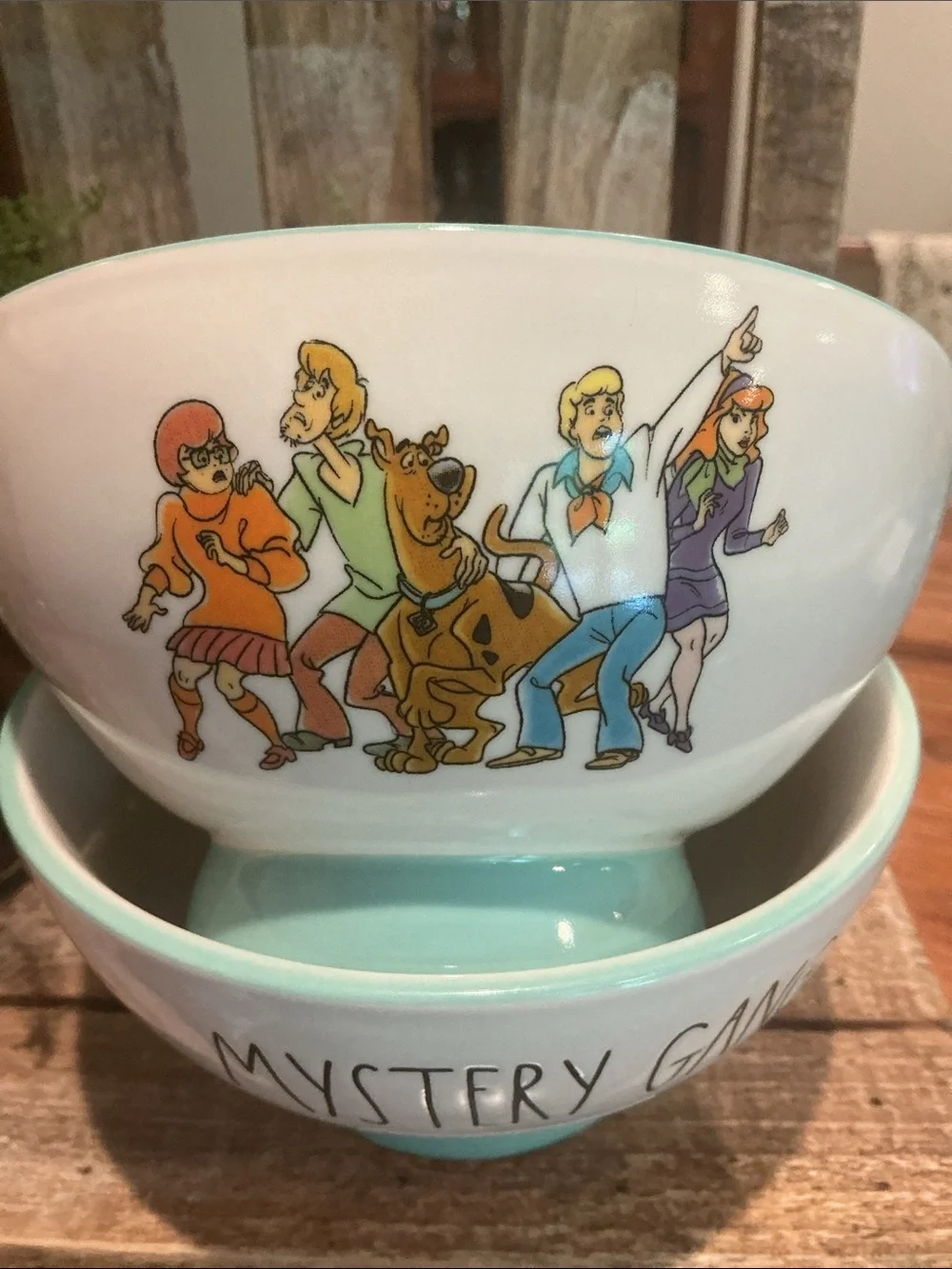 Rae Dunn x Scooby Doo MYSTERY GANG Bowls - Set of 2